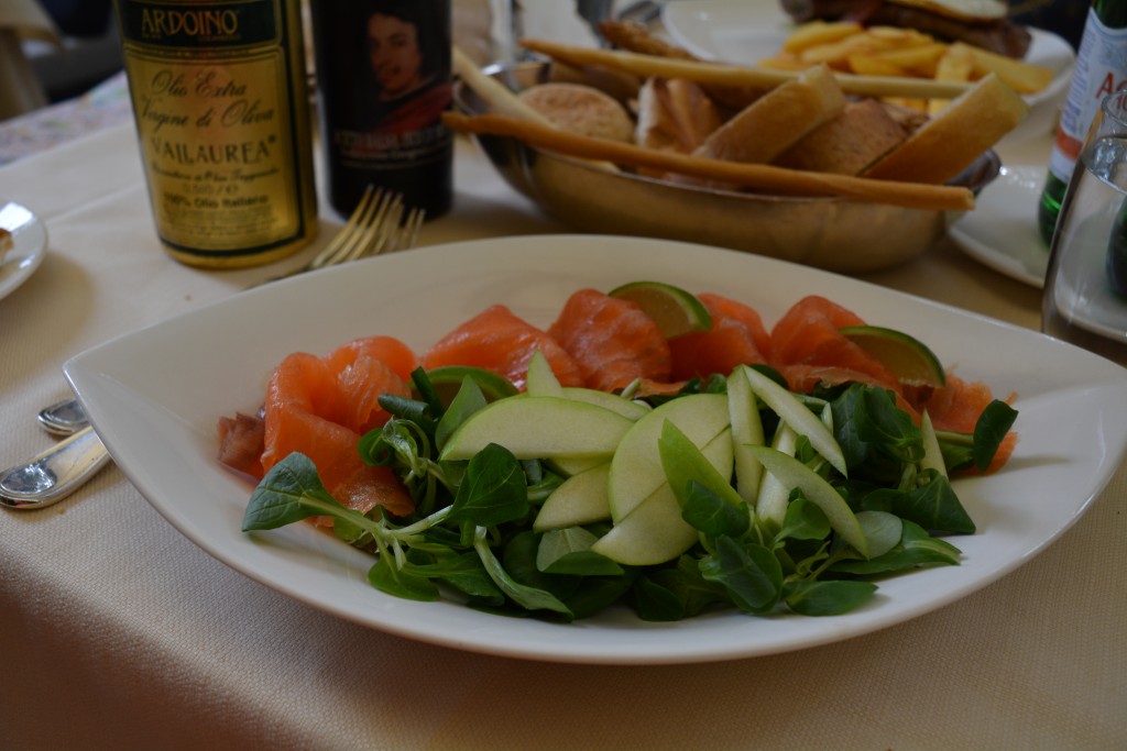 Crystal's Lunch: Smoked Salmon and Greens