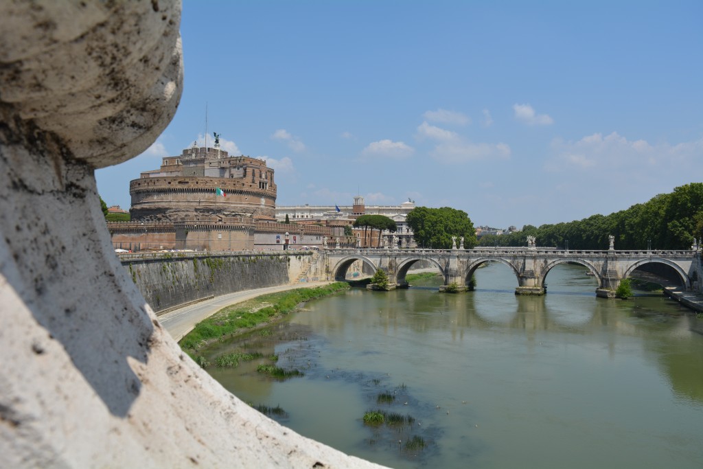 Ponte Sant'Angelo with Castel Sant'Angelo in behind. This was taken just outside of Vatican City.