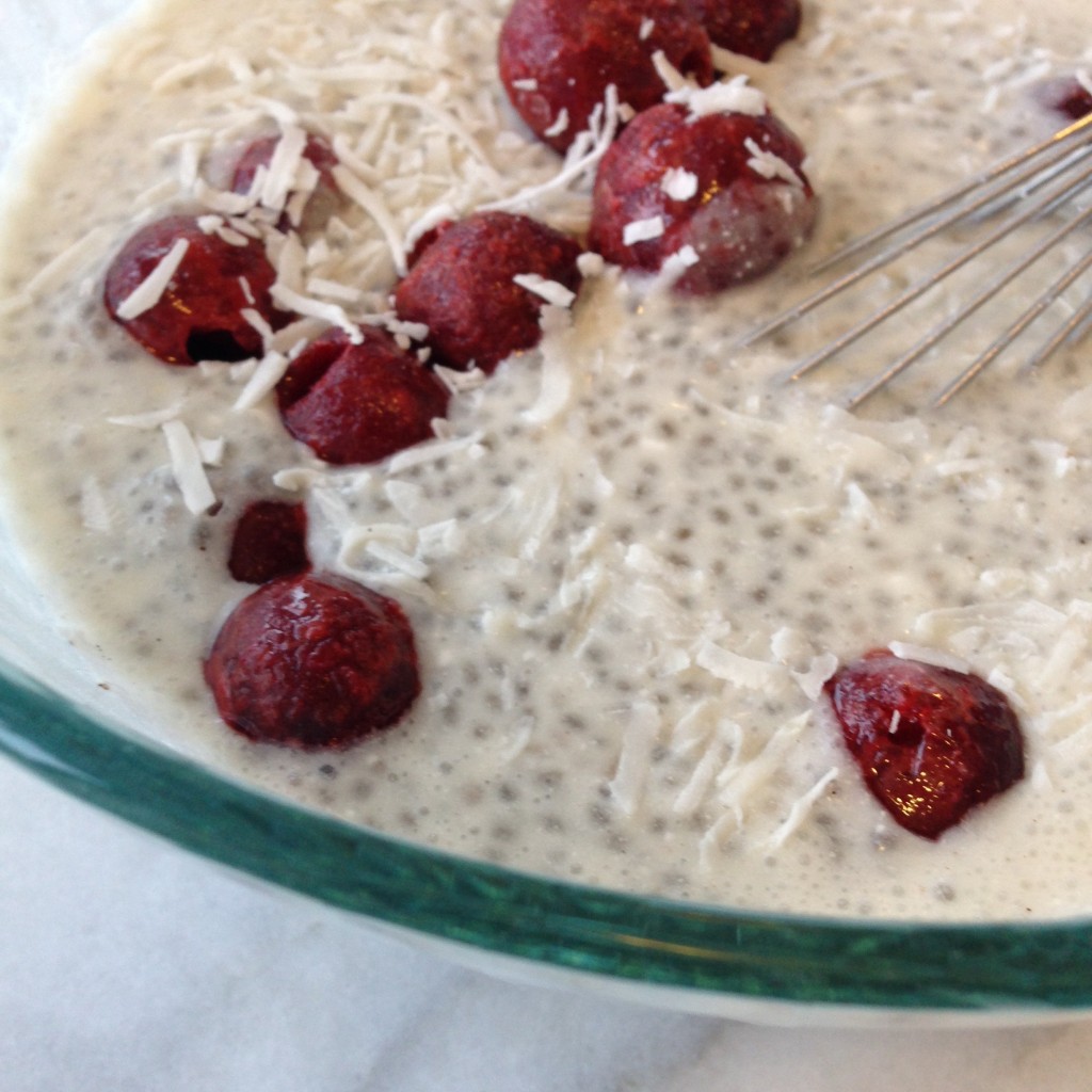 cherry coconut chia