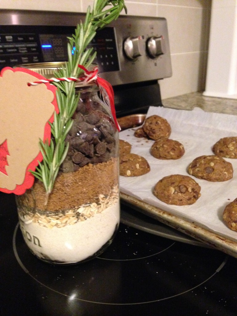 DIY mason jar cookies