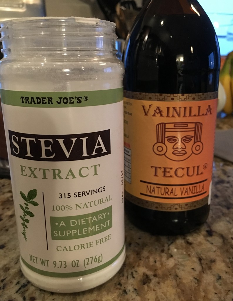 stevia and vanilla