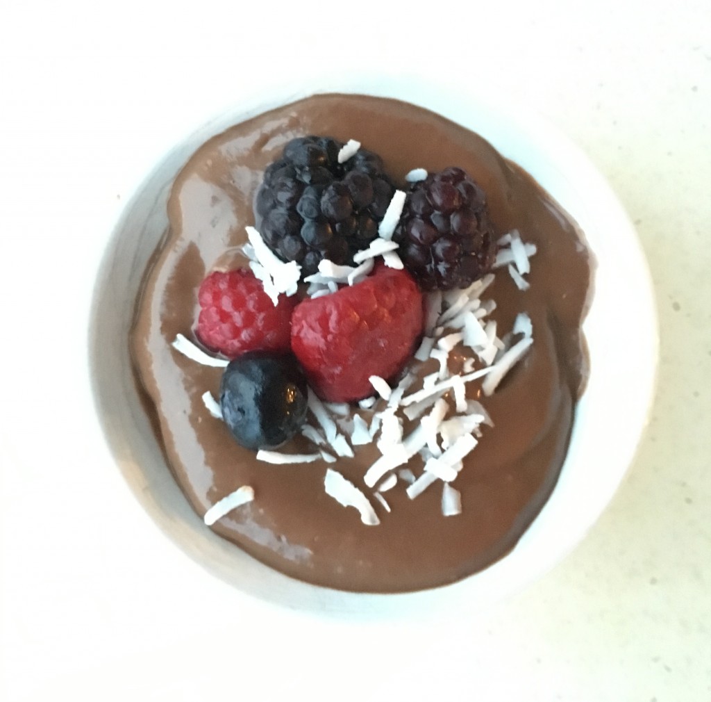 chocolate avocado mousse