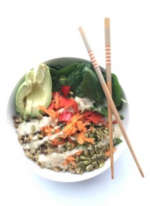 garden veggie buddha bowl