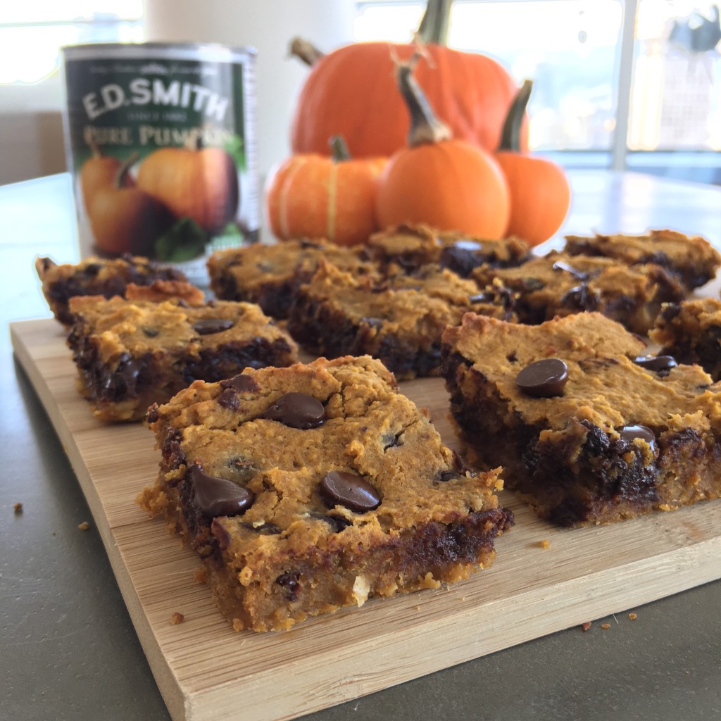 pumpkin pie blondies