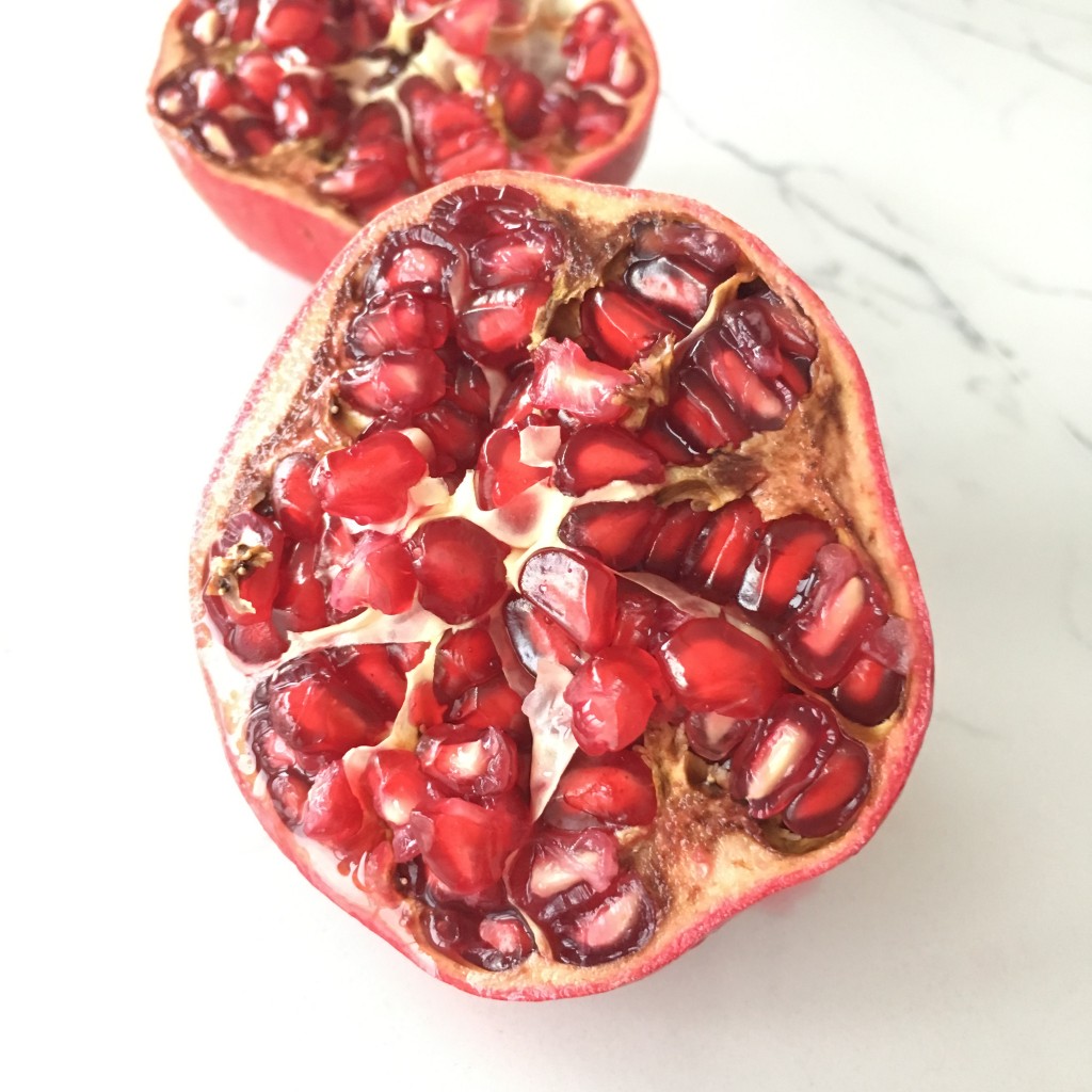 pomegranate halves