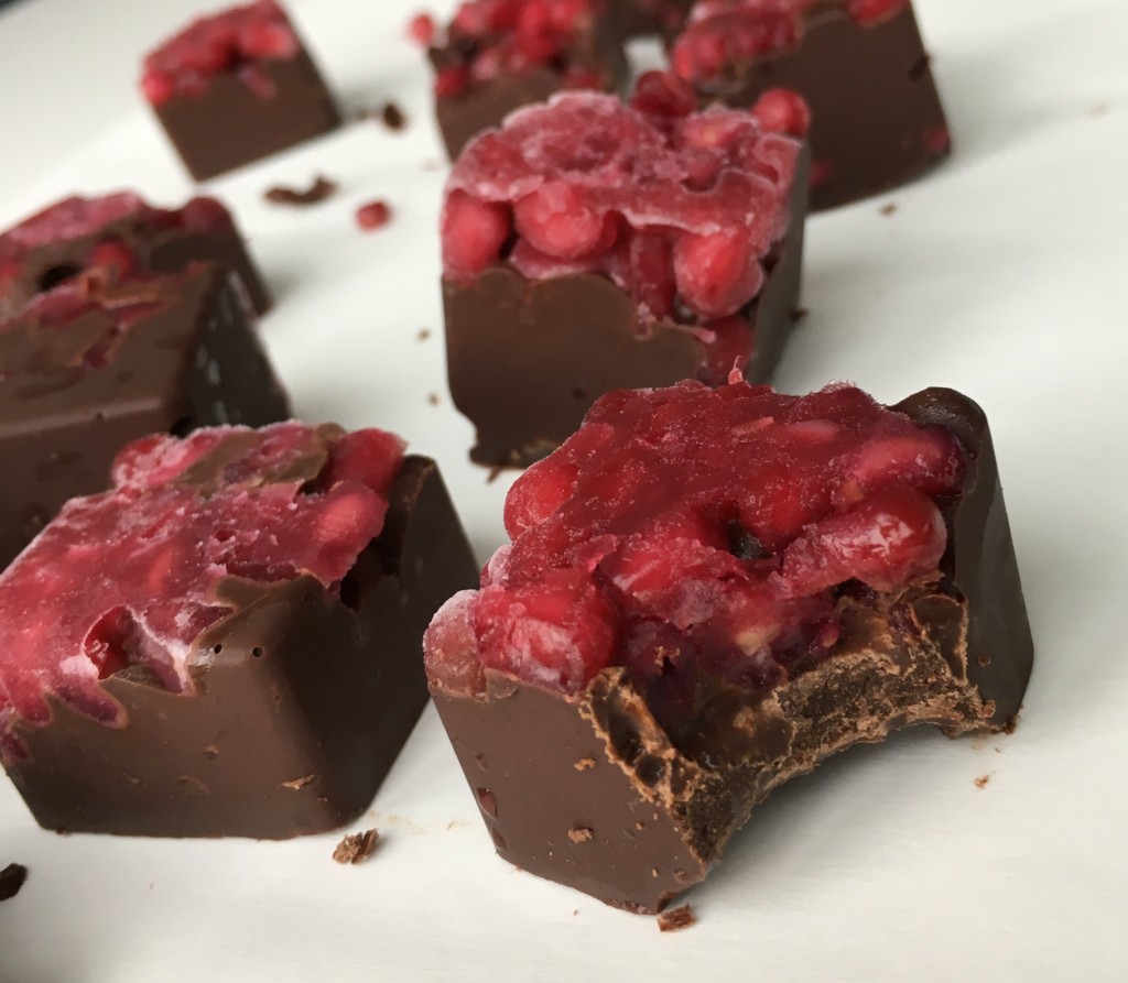 pomegranate chocolates