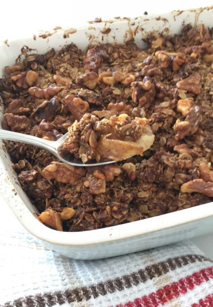 gingerbread pear crumble