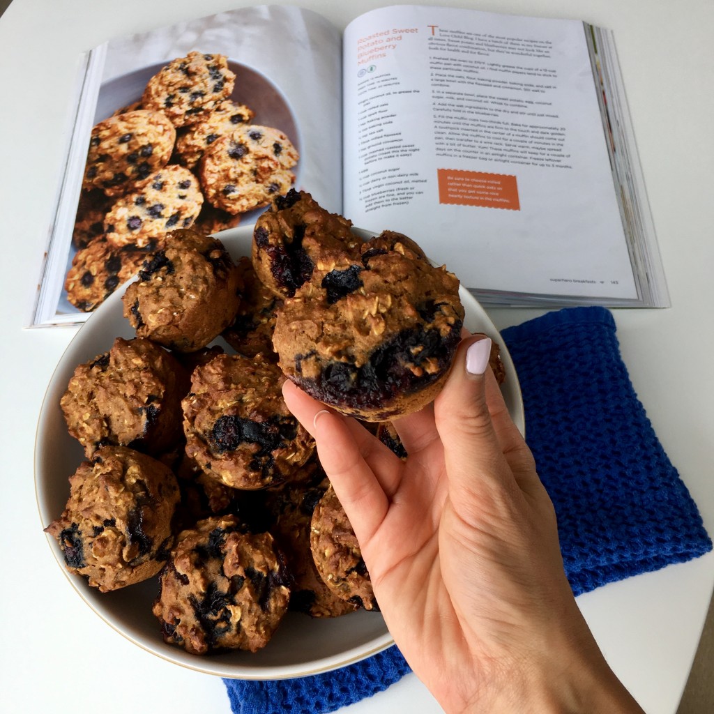 yam and blueberry muffins