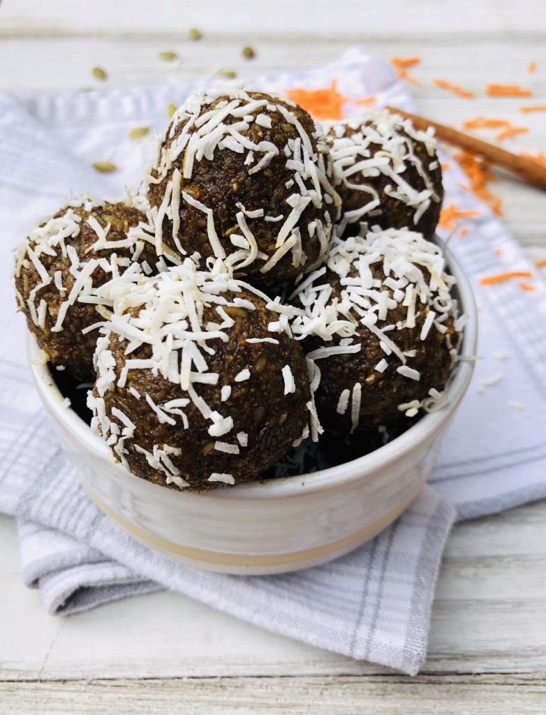 nut free carrot cake balls